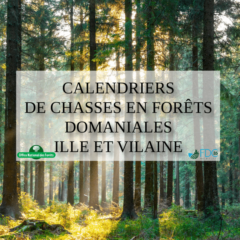 Les calendriers de chasse en forêt domaniale FDC 35