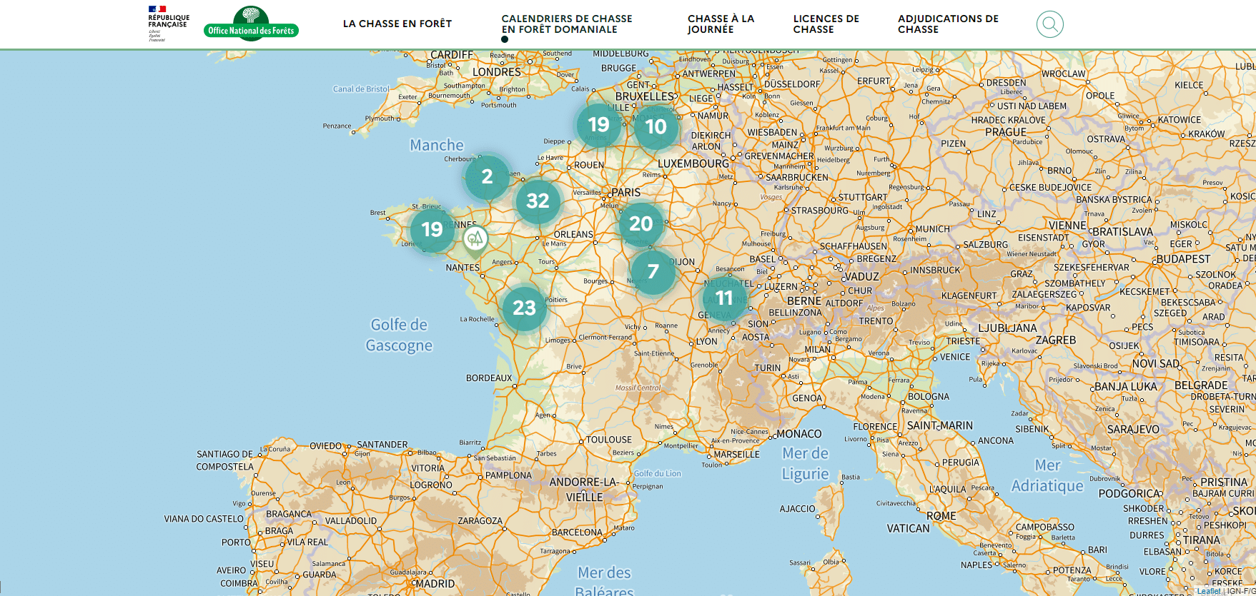 Les calendriers de chasse en forêt domaniale 20242025 FDC 35